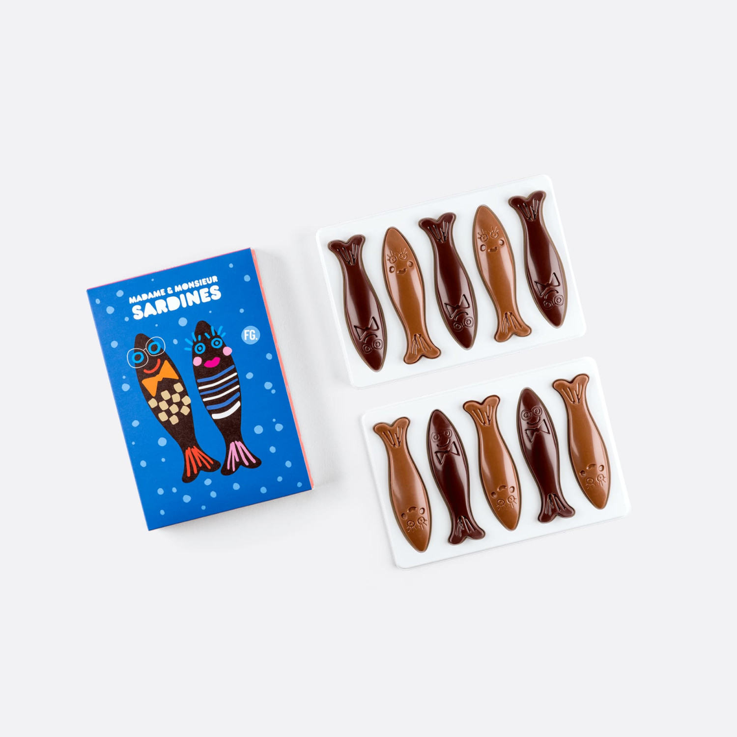 COFFRET 10 SARDINES CHOCOLAT