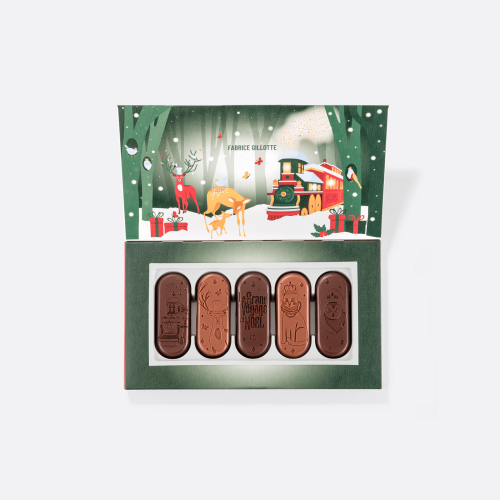LANGUES DE CHAT DE NOËL EN CHOCOLAT