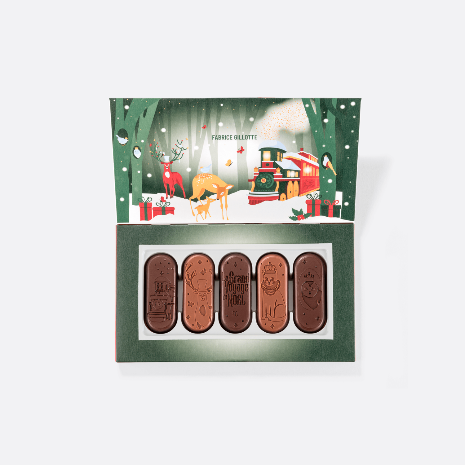 LANGUES DE CHAT DE NOËL EN CHOCOLAT