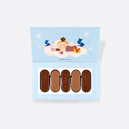LANGUES DE CHAT DE NOËL EN CHOCOLAT