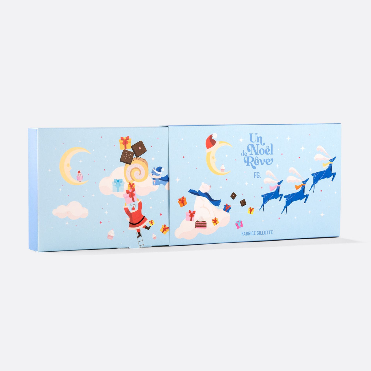LANGUES DE CHAT DE NOËL EN CHOCOLAT