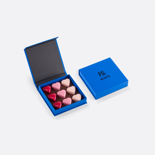 COFFRET 9 COEURS - SAINT VALENTIN